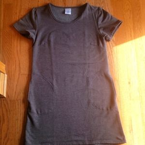 Serra Gray Fleece Lined Dress (with pockets)